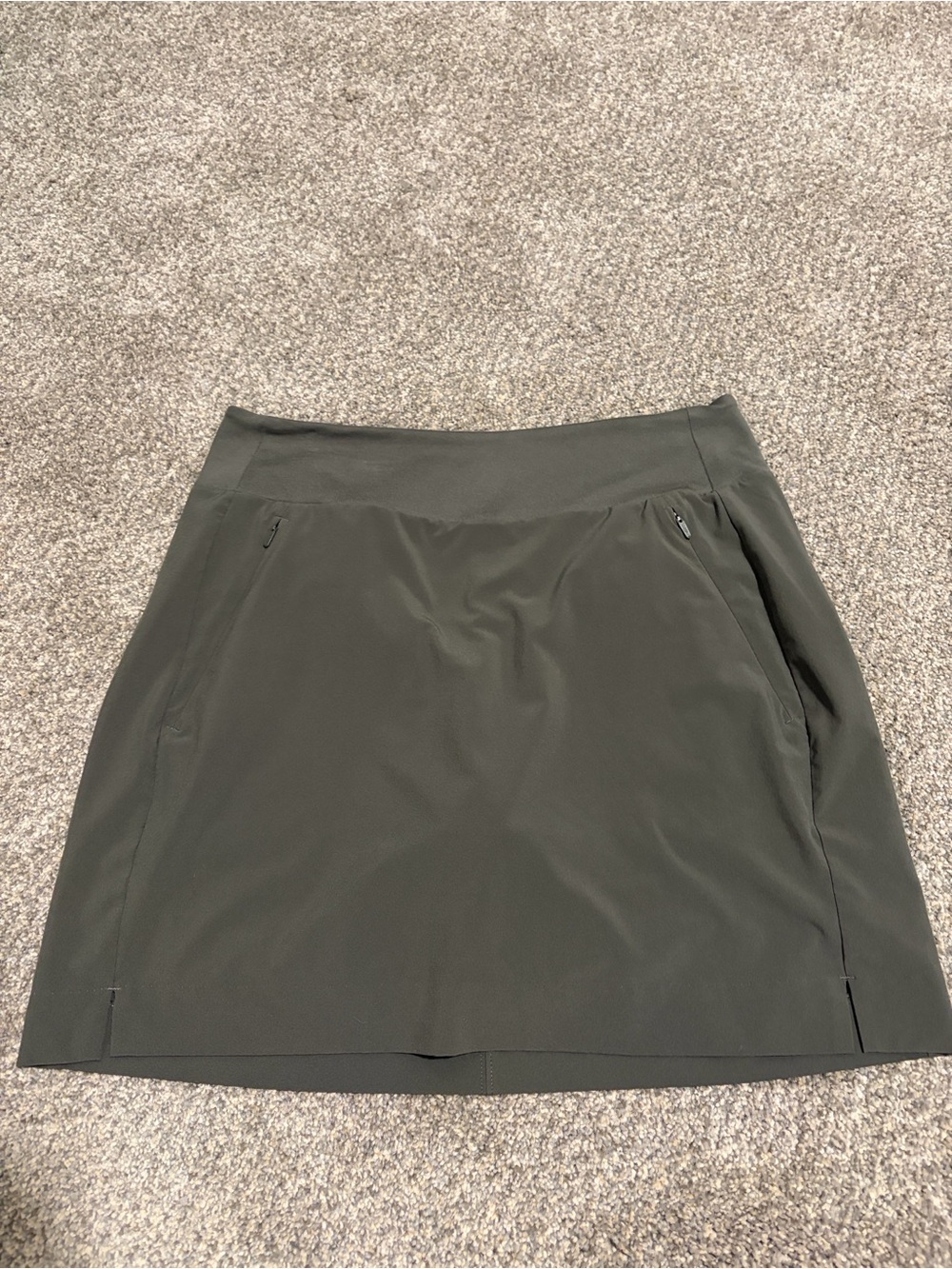 Athleta Olive Green Performance Skirt SOHO SKORT